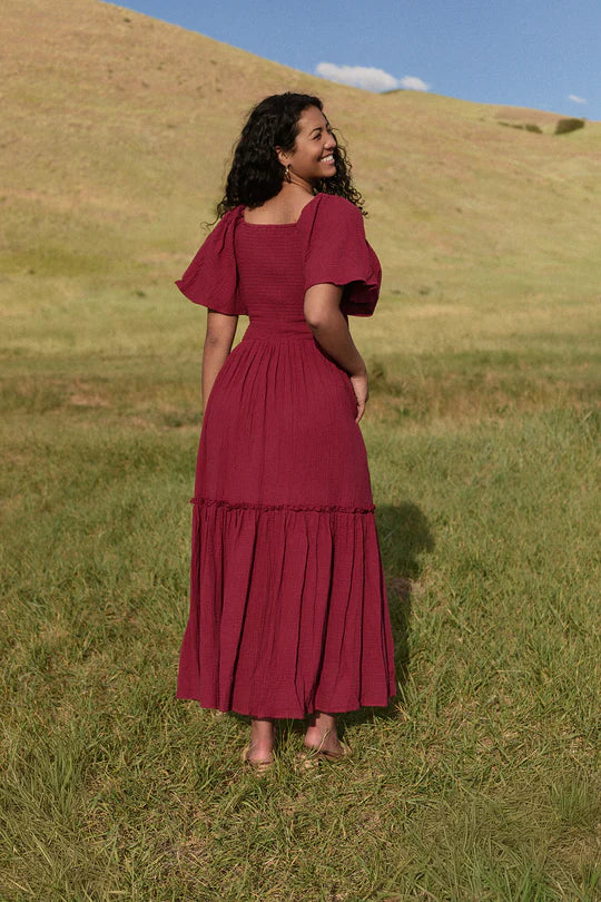 Lennon Maxi Dress in Wildberry