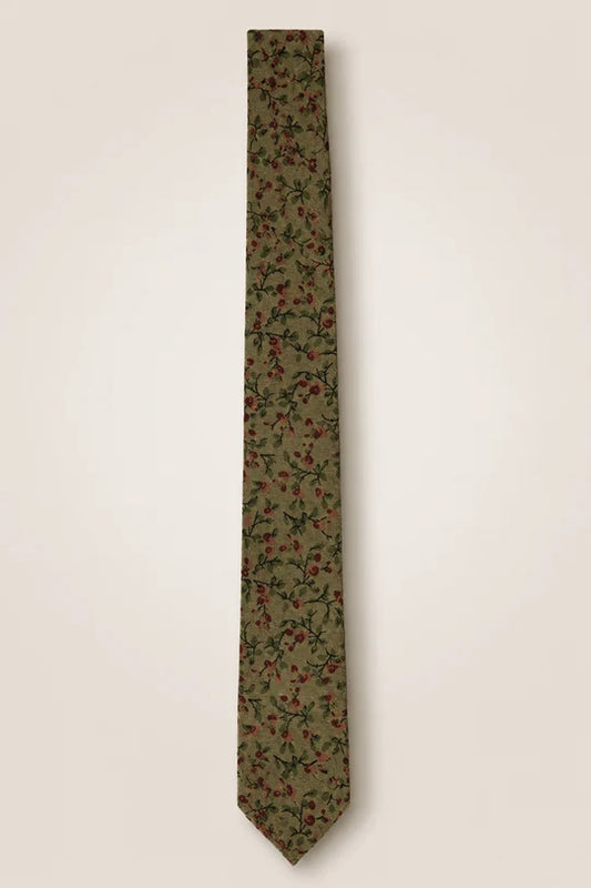 Ties in Woodland Floral