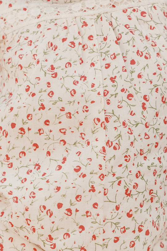 Baby Mirabelle Romper in Cream Ditsy Floral