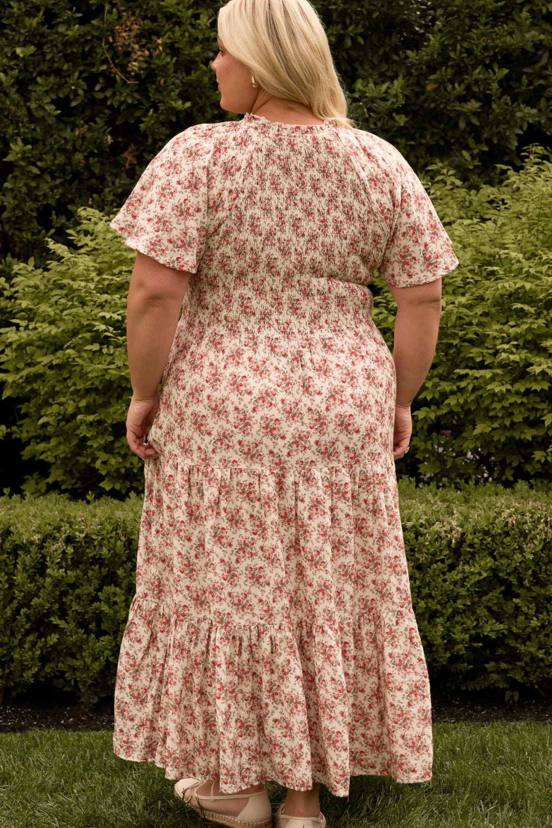Jovie Dress in Ivory Heritage Rose
