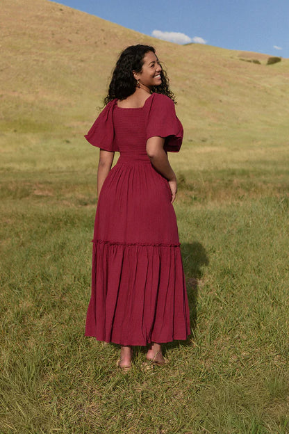 Lennon Maxi Dress in Wildberry