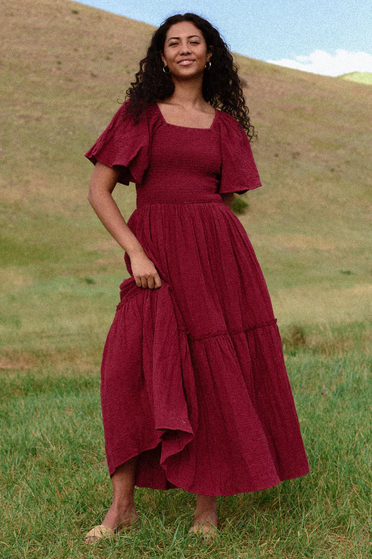 Lennon Maxi Dress in Wildberry
