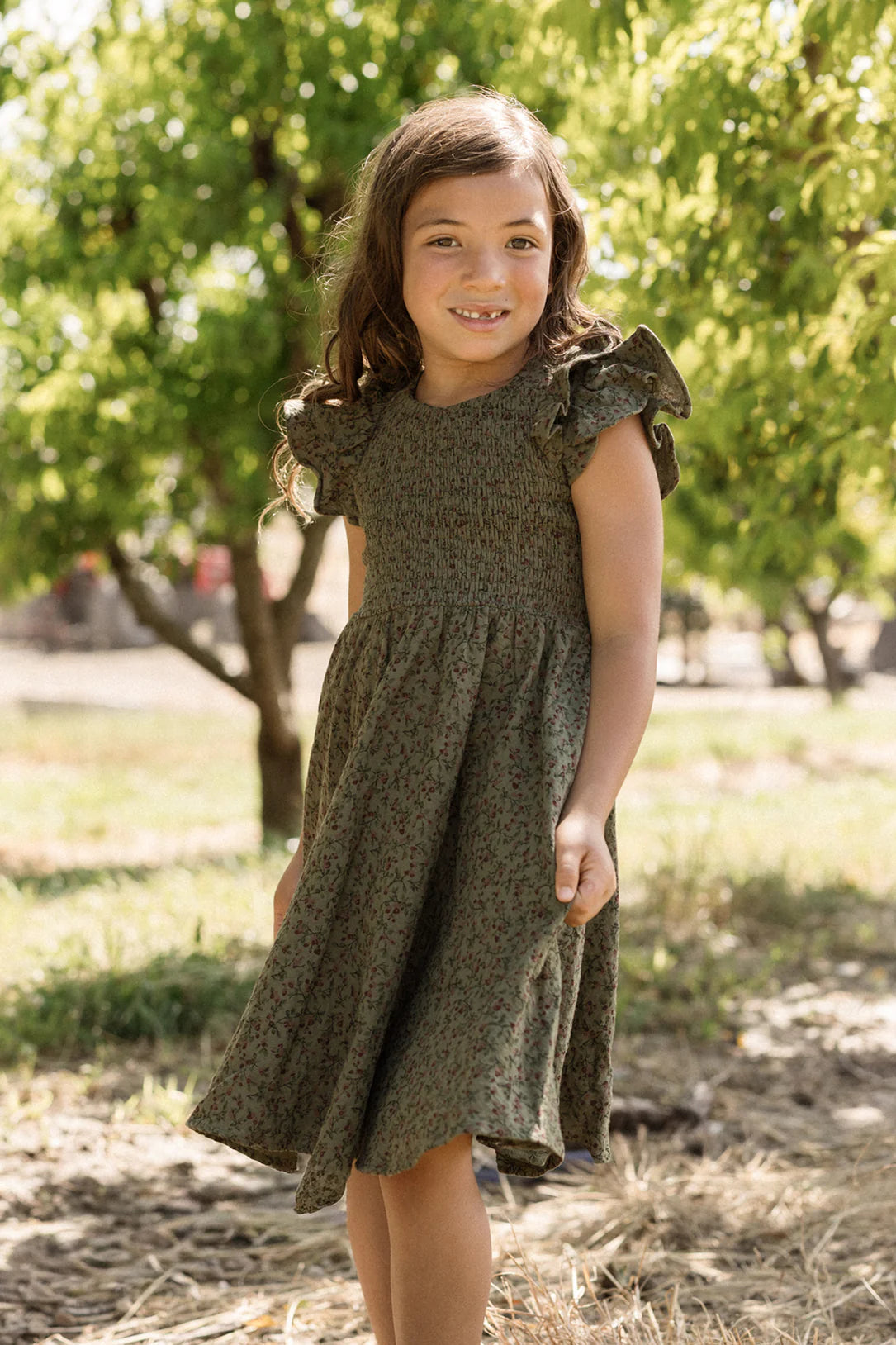 Mini Hattie Dress in Woodland Floral