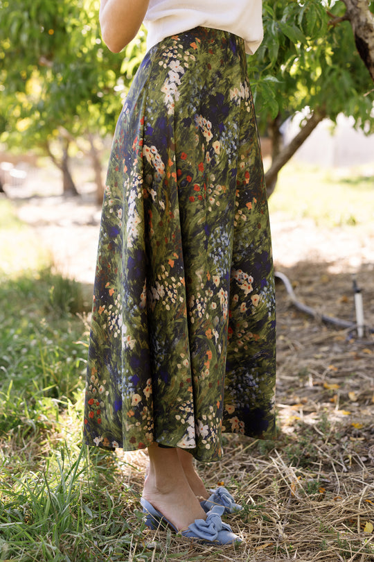 Tiff Skirt in Impressionist Bloom