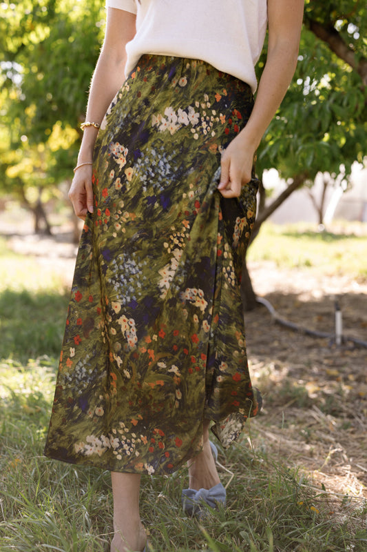 Tiff Skirt in Impressionist Bloom