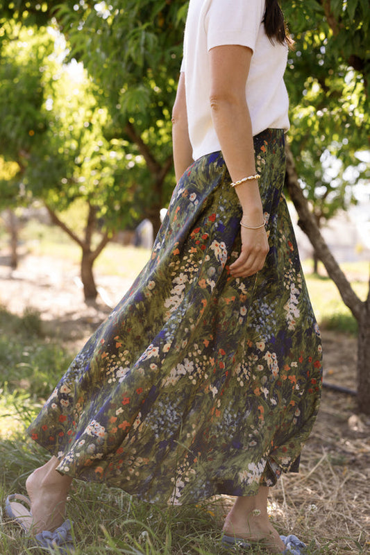 Tiff Skirt in Impressionist Bloom